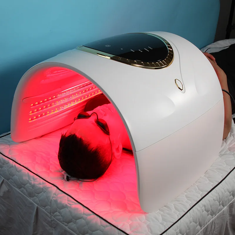 Professional 4 Color PDT LED Light Therapy Machine Red light Therapy LED Facial and Body Dome Beauty Instrument SPA Capsule