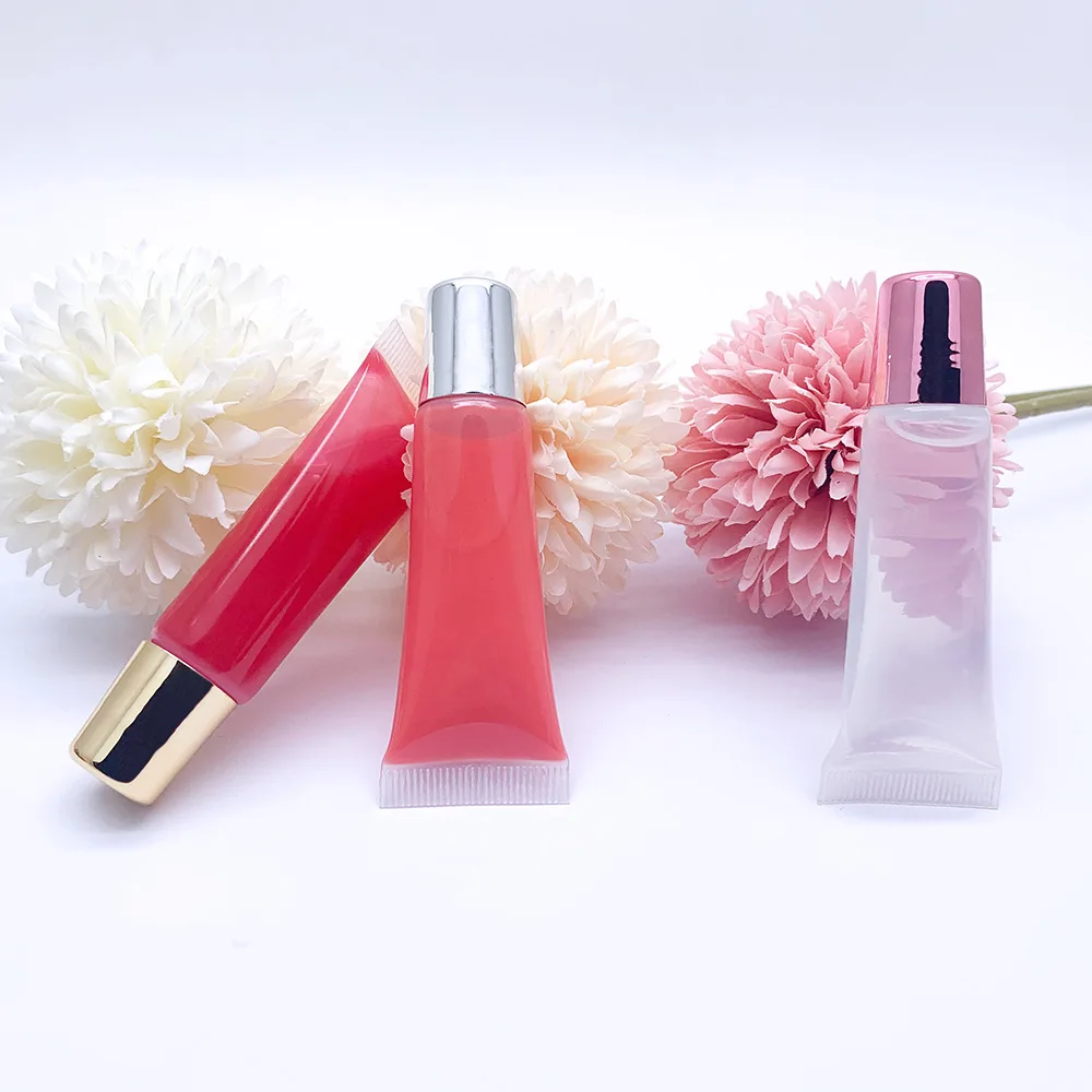 Custom Shiny Diamond Lipstick Pearlescent Moisturizing 3D Crystal Jelly Color Doodle Lip Gloss
