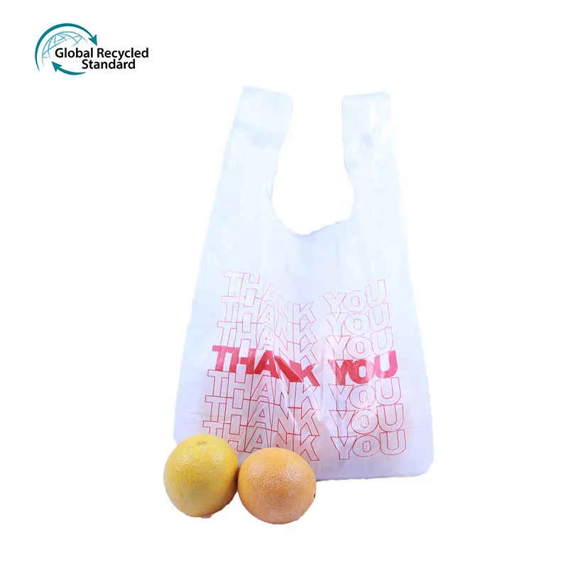 Thank You Bag Biodegradable Compostable Shopping T-shirt Bag