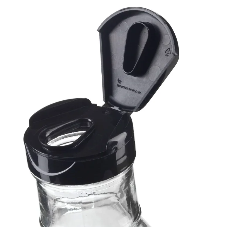 12 oz clear glass sauce bottle