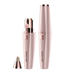 Usb Rechargeable Electric Eyebrow Trimmer 2In1 Lipstick Epilator Women Epilator Shaver