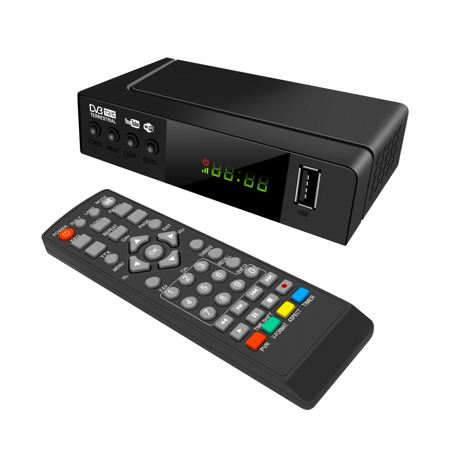 2021 HDTR-875P4 MPEG-2/4 H.264 FTA цифровой спутниковый ТВ приемник dvb t2 Декодер каналов кабельного