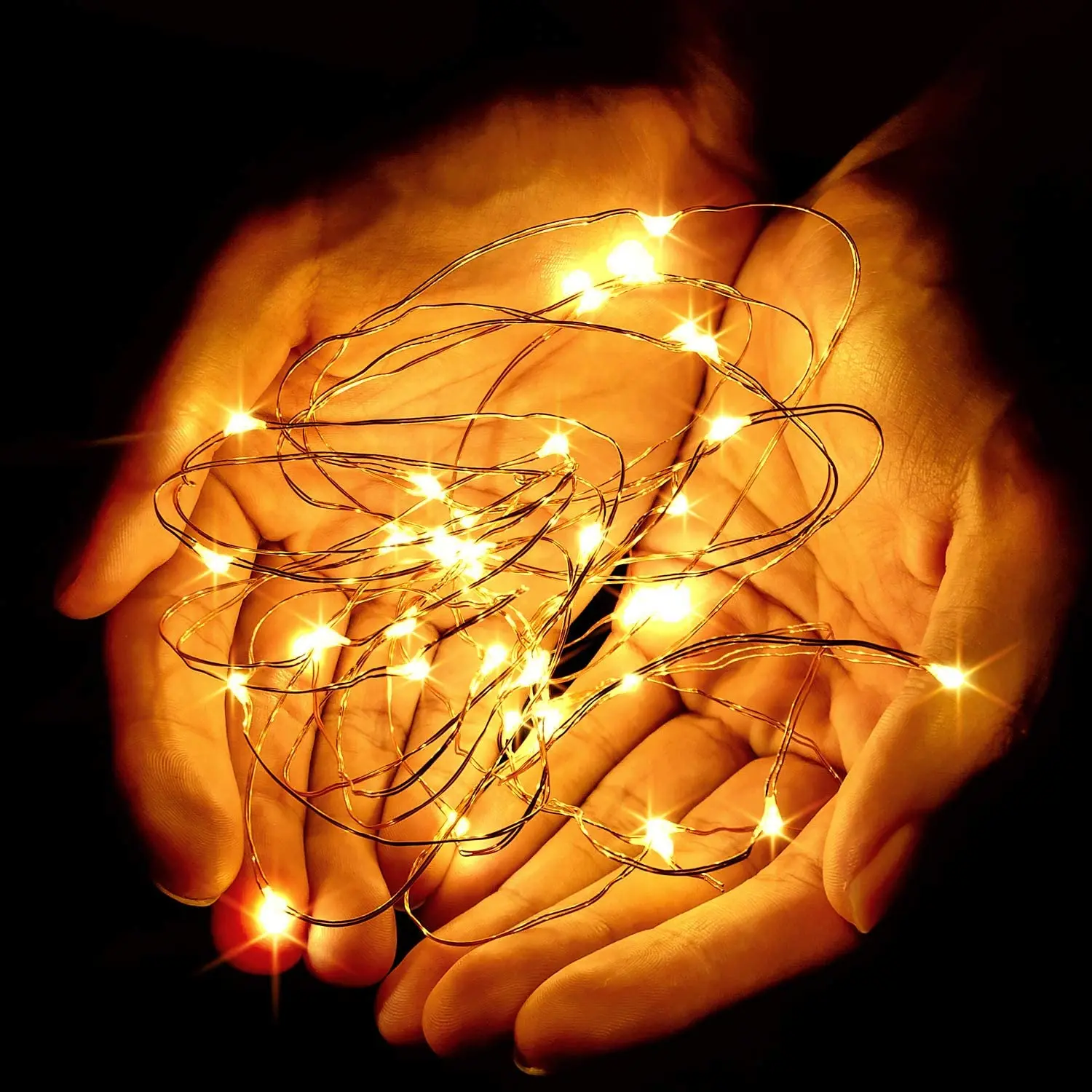 12 Pack Led Fairy Lights Battery Operated String Lights Waterproof Silver Wire 7 Feet 20 Led Firefly Starry Moon Lights for DIY