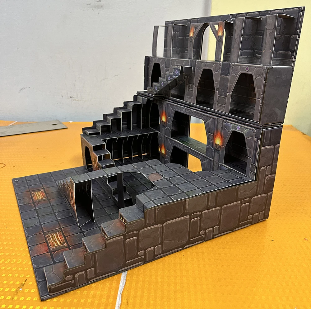 custom Christmas gift puzzle 2D figure 3d die cut paper crafts Terrain for LOL Dungeons and Dragons D&D board RPG game