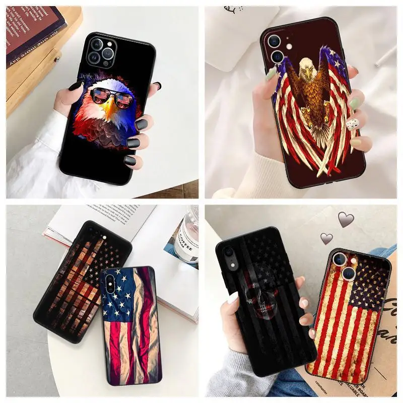 16promax 16plus 16pro 16 Чехол для мобильного телефона с флагом США Iphone 15 14 13 Promax Pro Max Plus
