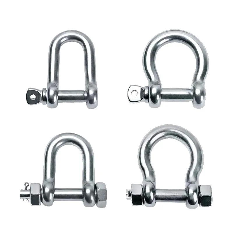Marine Stainless SUS304/316 Captive Pin 90 Degree Twisted Shackle