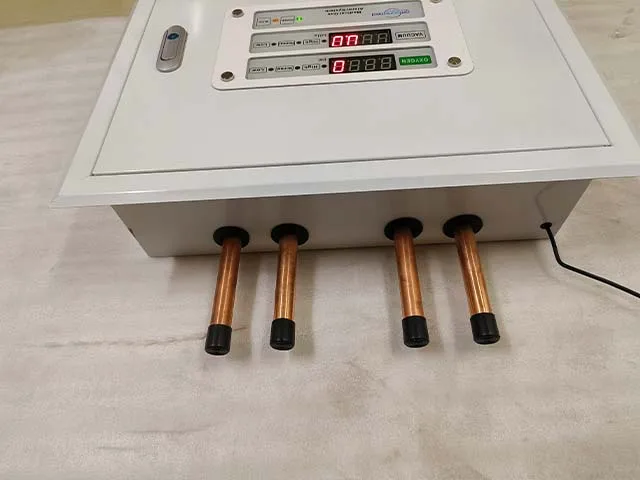 Hospital LED Alarm Valve Combo Unit 2 Gases Medical Zone Valve Box with Alarm for Hospital Medical Gas Pipeline System