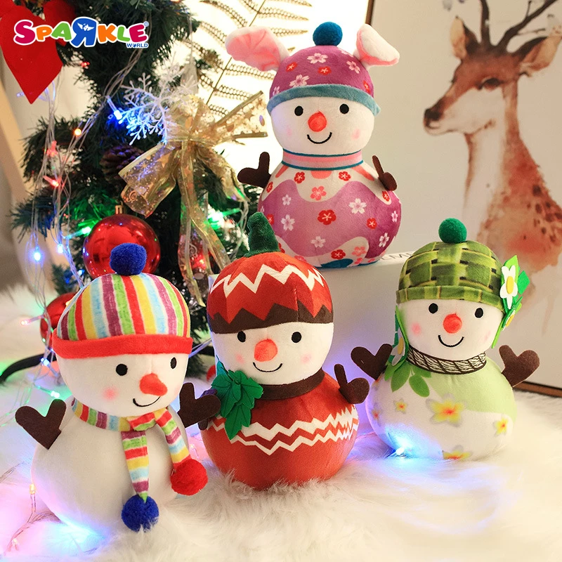 2023 New Design Popular Christmas Snowman stuffed toys Elk Plush Toy Christmas Gift Stuffed Plush Toy