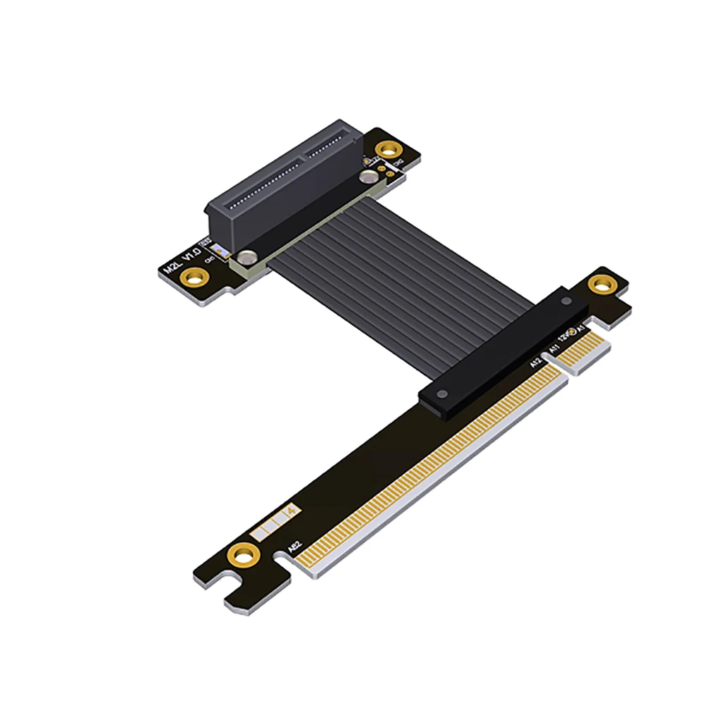 PCIe 4.0 PCI Express X4 Card to X16 Slot Extension Cable Riser Extender Adapter PCI-E 4x Female to 16x Male Gen 4 for GPU SSD