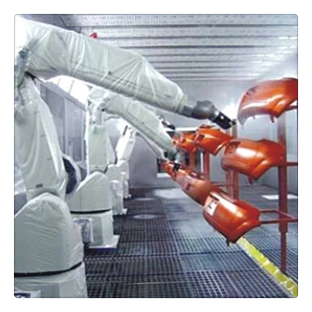 Промышленное многоосевое автоматическое роботизированное оборудование для распыления краски порошковым покрытием