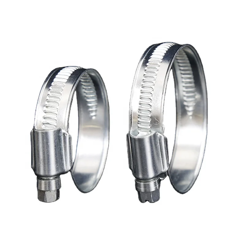 Exhaust Germany type metal clamp  worm drive screw steel hose clamp