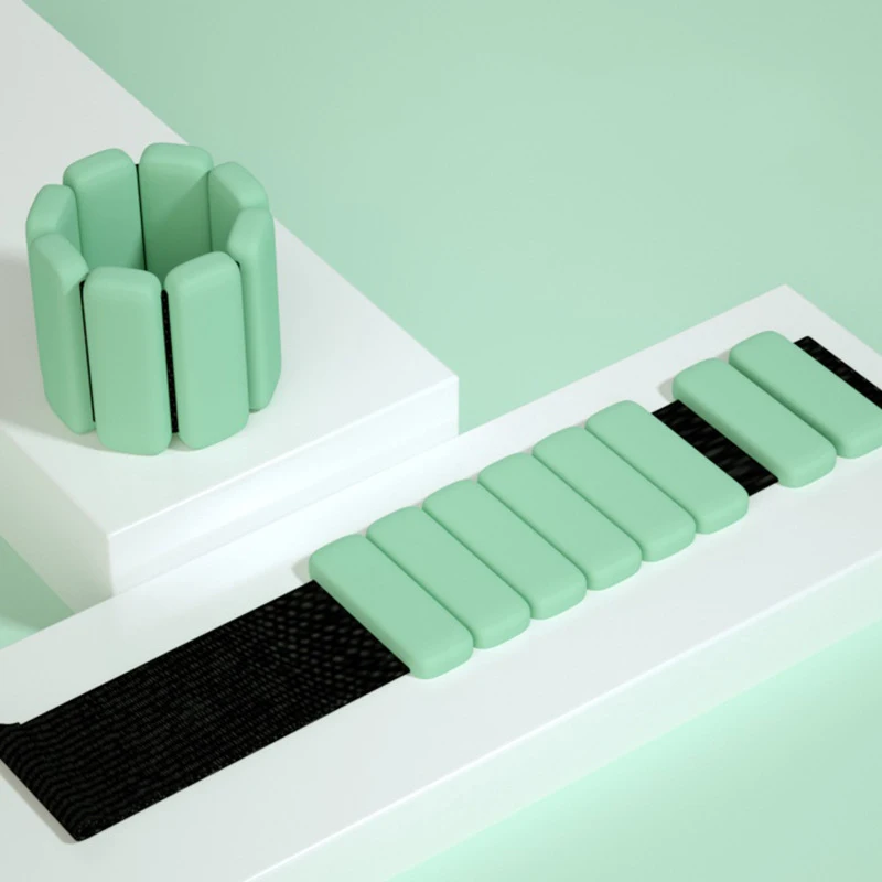 Factory Supply heavy Ajustable Gym Fitness Silicone Ankle Leg Energy Bangles Wrist Weights Bracelet