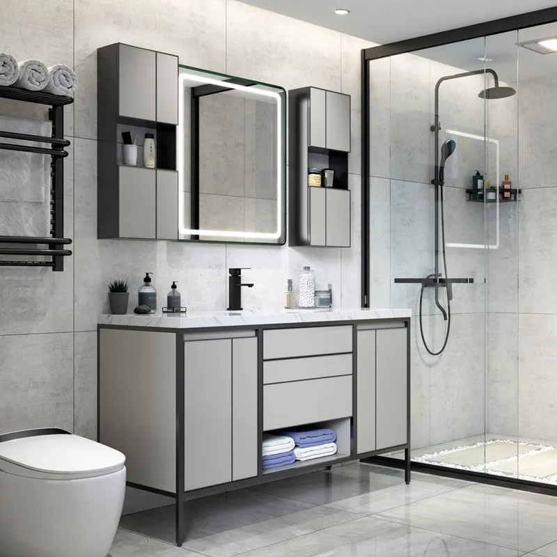 1205 Good quality antique hotel bathroom furniture poland basin bath cabinet