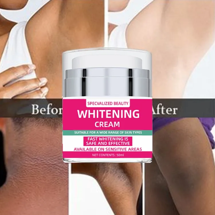 Own brand 50ml skin whitening and moisturizing cream for sensitive areas (underarms  private parts) of women