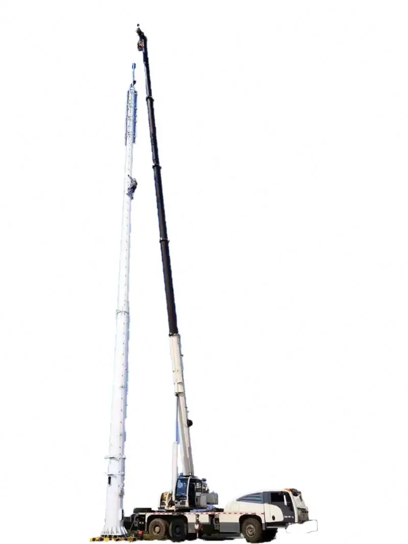 High Performance Hot Dip Galvanizing Steel Monopole Tower For Construction