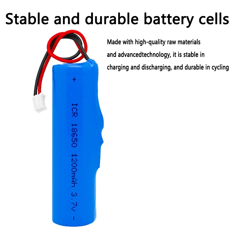 18650 1200mah 3.7v battery 4.44wh cylindrical rechargeable battery li-ion 18650 cells lithium ion batteries