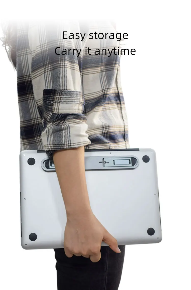 
2021 small and portable mobile office notebook base holder laptop computer foldable aluminium stand 