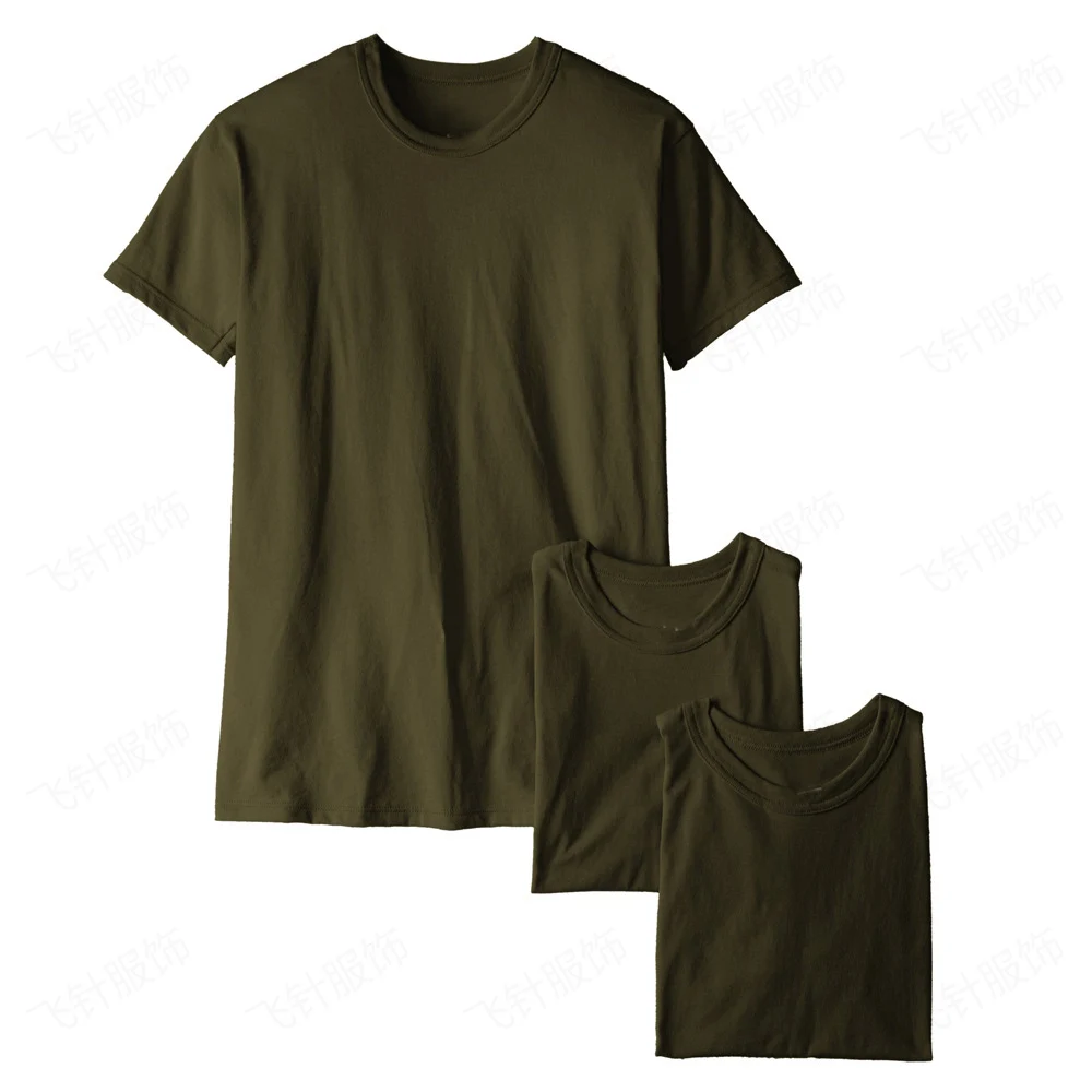 Custom Printing Multi Color USA Poly Cotton Military undershirt  T Shirt Men