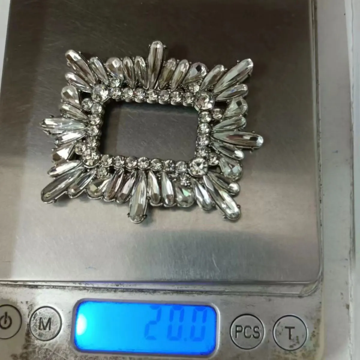 Hot sales silver crystal rhinestone metal shoe accessories clips shoe flowers for women shoes