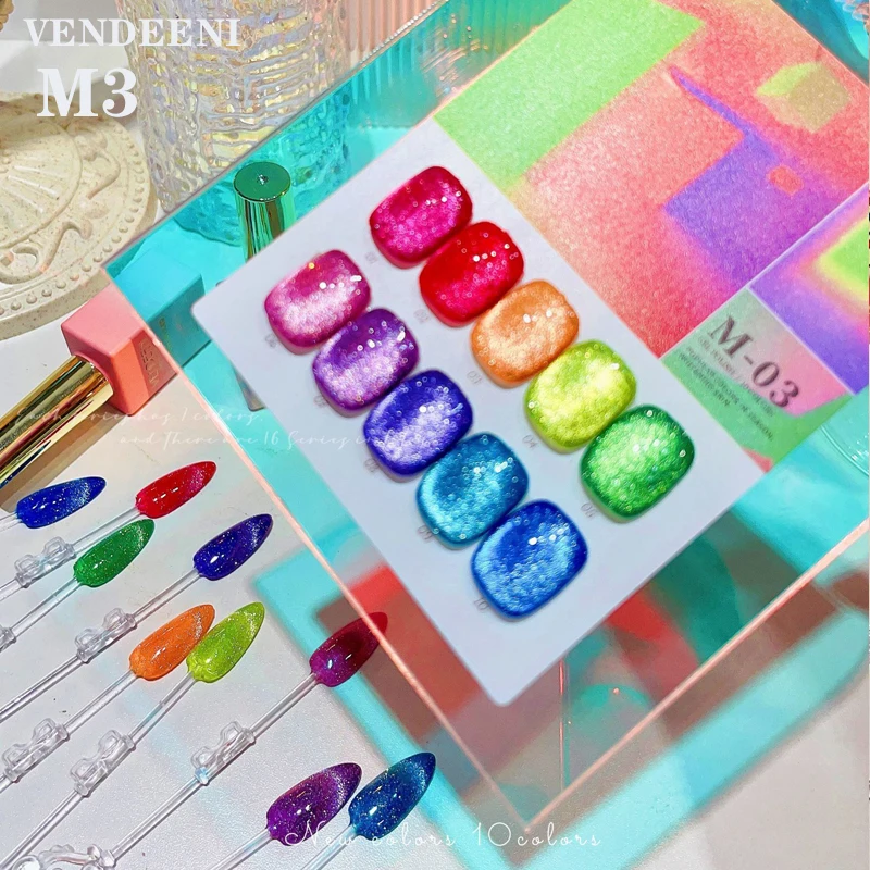 Vendeeni 10 Colors Cat Eye Gel Winter Style Wholesale Private Label Nail Supplies Nail Polish