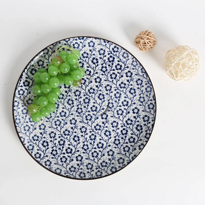 Pad Printing Dinnerware Sets Good Quality Plates and Bowls Dinner Sets Wholesale Ceramic 12 Pcs 18pcs Porcelain Blue and White