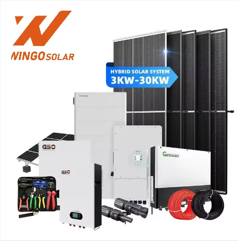 Hybrid Solar System 10KW 20KW 30KW On Off Grid Solar Power Energy Storage System With Battery