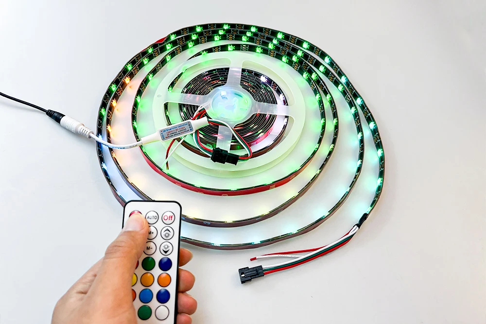 PCB плата RF пульт дистанционного управления 21 клавиши WS2812B WS2811 RGB Цифровой светодиодный