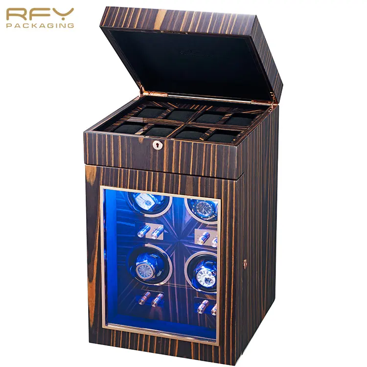 FSC custom MDF Роскошная Подарочная деревянная коробка для часов упаковочная коробка для намотки и дисплея часов