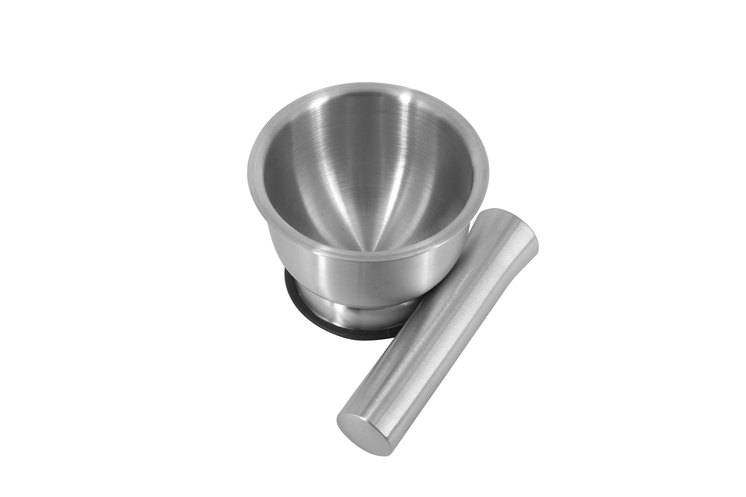 Kitchen Accessories Hand Masher Bowl Pill Salt and Pepper Grinder Set 304 Stainless Steel Manual Mortar and Pestle Set