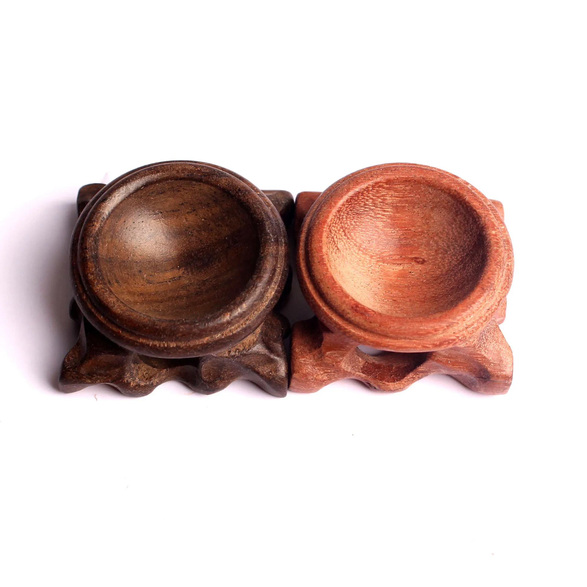 Display Ball Holder Wooden Pedestal Stand for Sphere