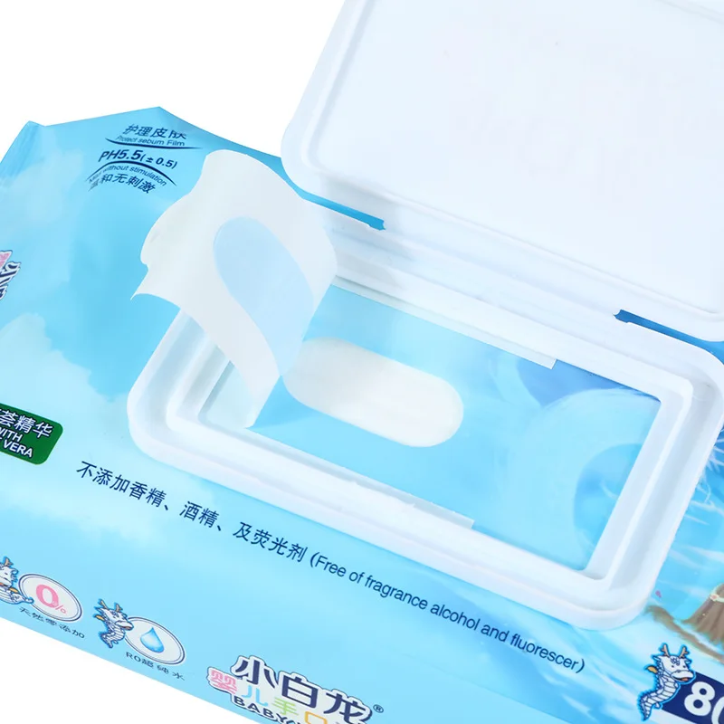 multi-purpose high quality 80 pieces sanitary wet paper baby wipes deep clean cloth wipes household