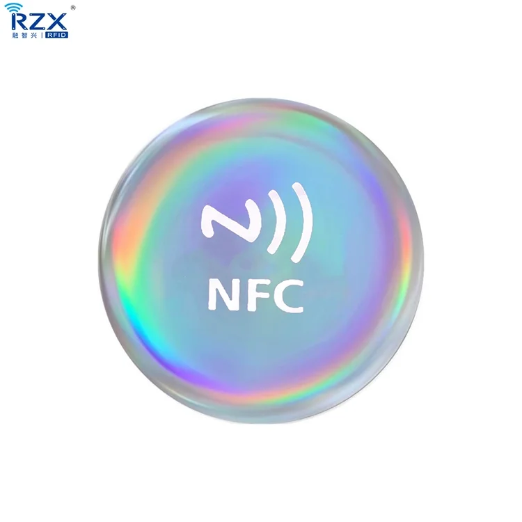  Горячая Распродажа метка с голограммой в социальных сетях NFC-метка водонепроницаемая эпоксидная наклейка NFC для обмена контактной