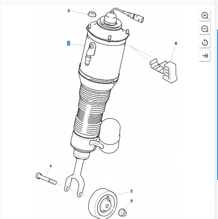 3w8616040 car air suspension shock absorber for the bentley continental GT speed auto shock absorber