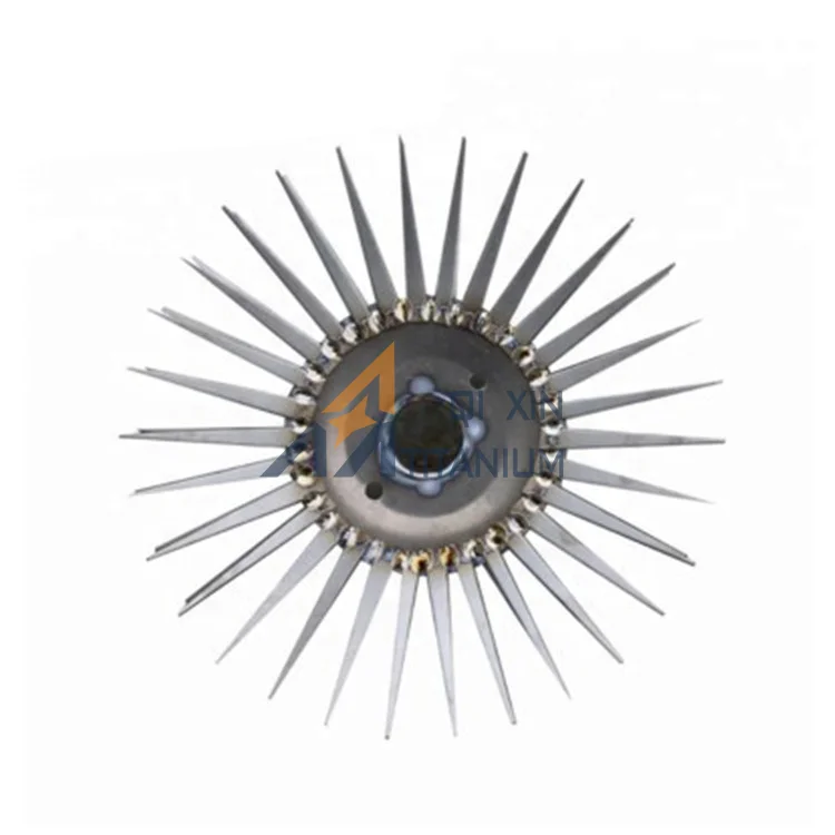 Gr2 Гальваническая тарелка анодированная стойка из титана