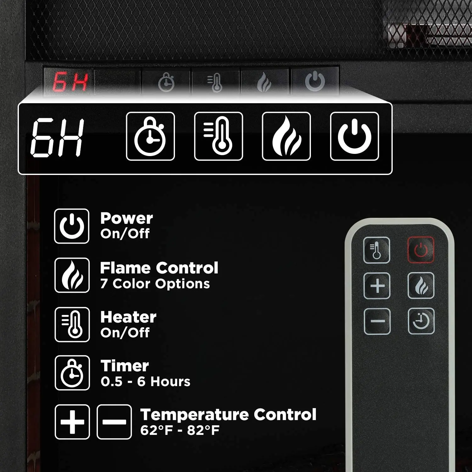 26'/28' spectacular inserts decorative electric fireplace with remote and timer fire place insert