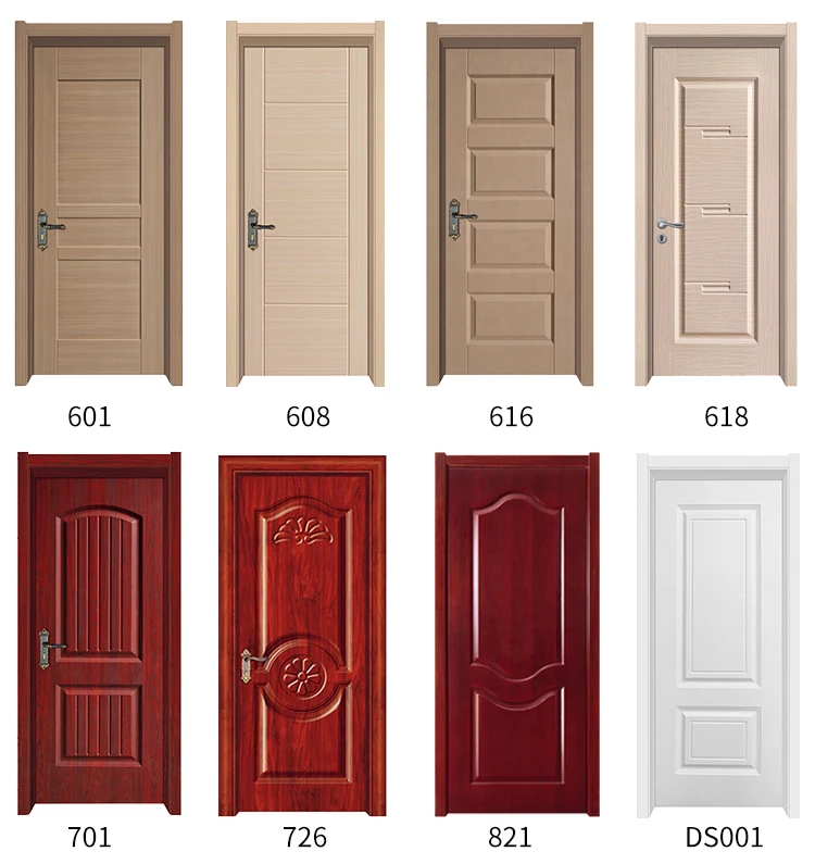 China Supplier PVC/WPC Door with Frame and Flush Door Skin Price for Vietnam