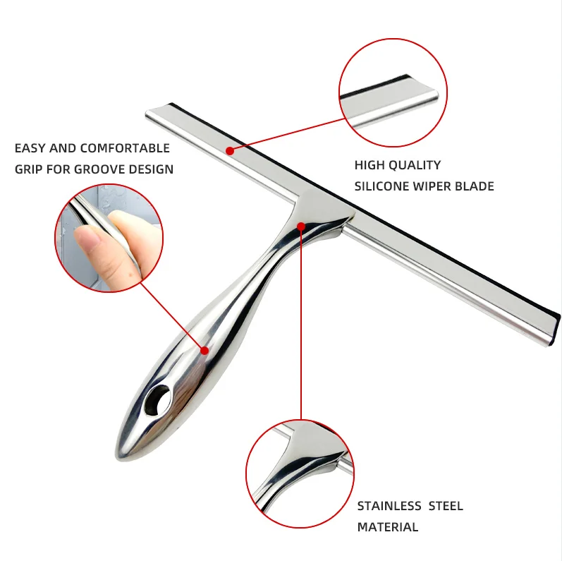 New Practical Design Hotel Bathroom Shower Room Glass Door Cleaning Necessary Wiper