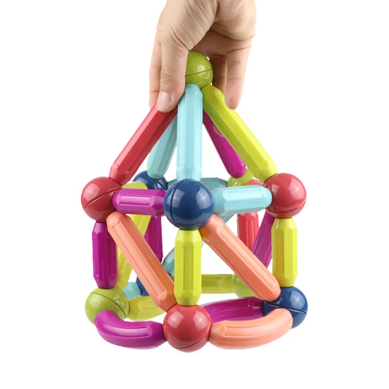 Popular Educational Stem Toys 3d Magnet Building Block Magnetic Ball And Rod Construction Set