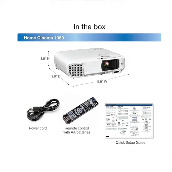Описание продукта Epsons домашний кинотеатр 1080 3-чип 3LCD 1080p проектор цвет 3400 люмен и яркость белого цвета потоковая передача/игры