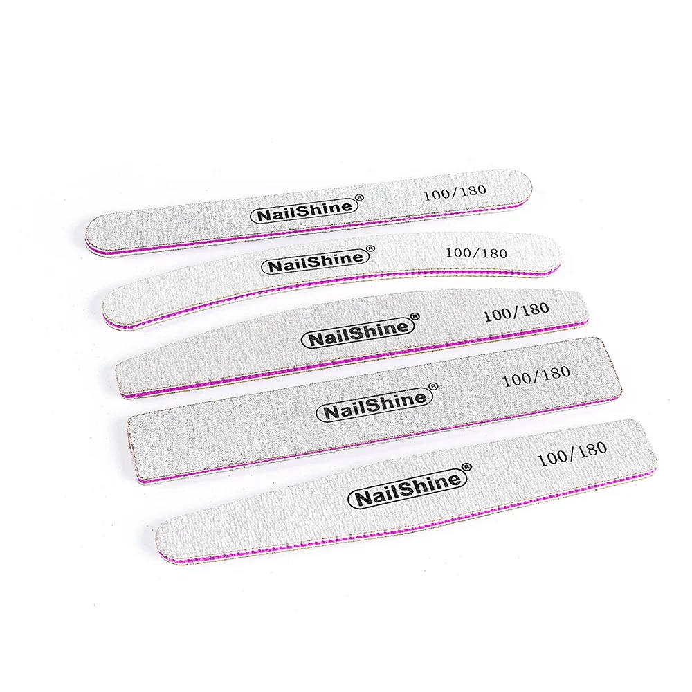 Sunshine High Grade Nail File Custom Printed Nail Files Disposable Korea Sandpaper Zebra Gray 100/180 Grit Nail File