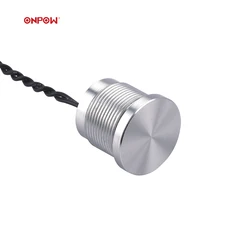 ONPOW Metal IP68 IP69K 22mm momentary waterproof touch switches piezoelectric switches