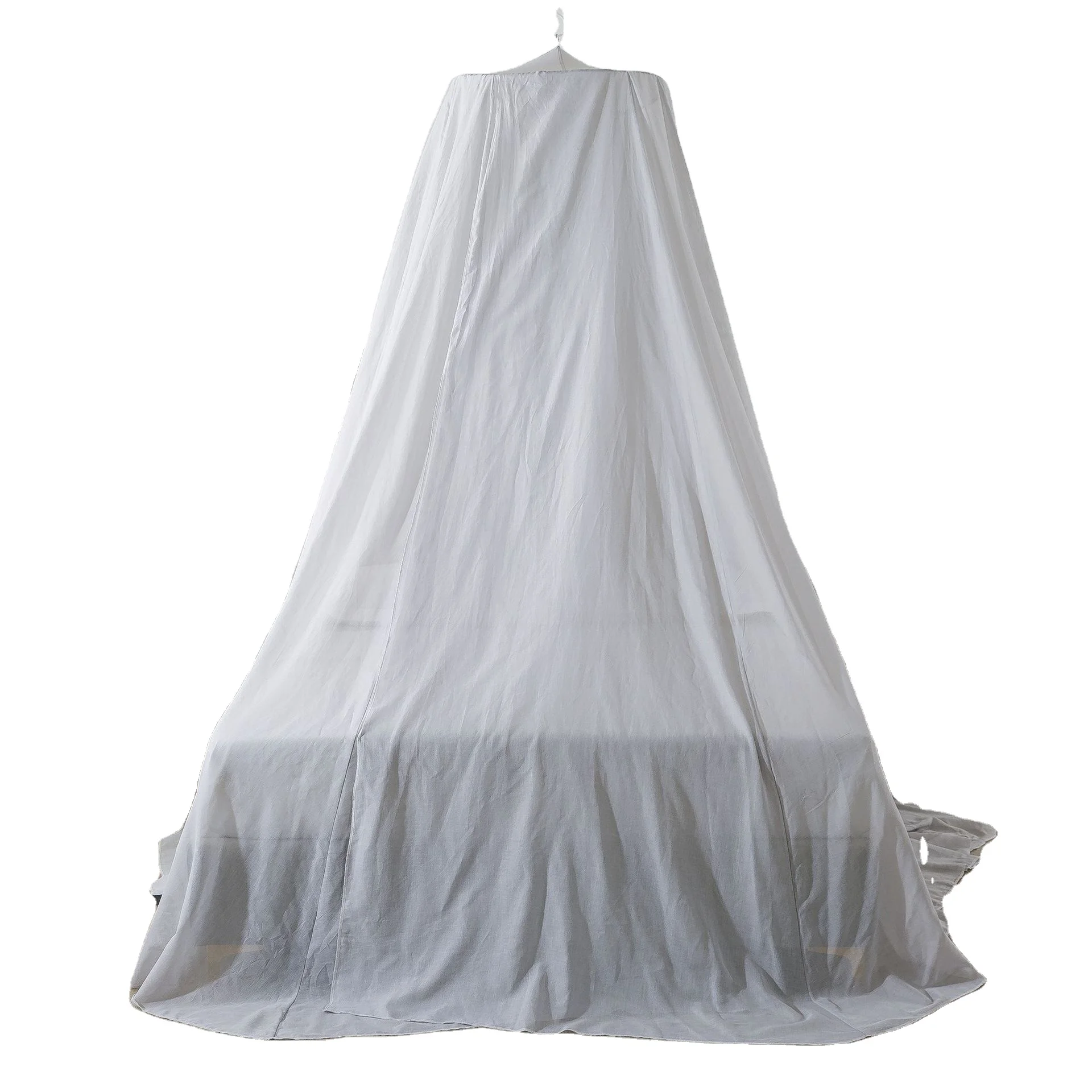 Cotton Silver Mesh RF Block Signal Faraday Bed Canopy King Size EMF Shielding Mosquito Netting
