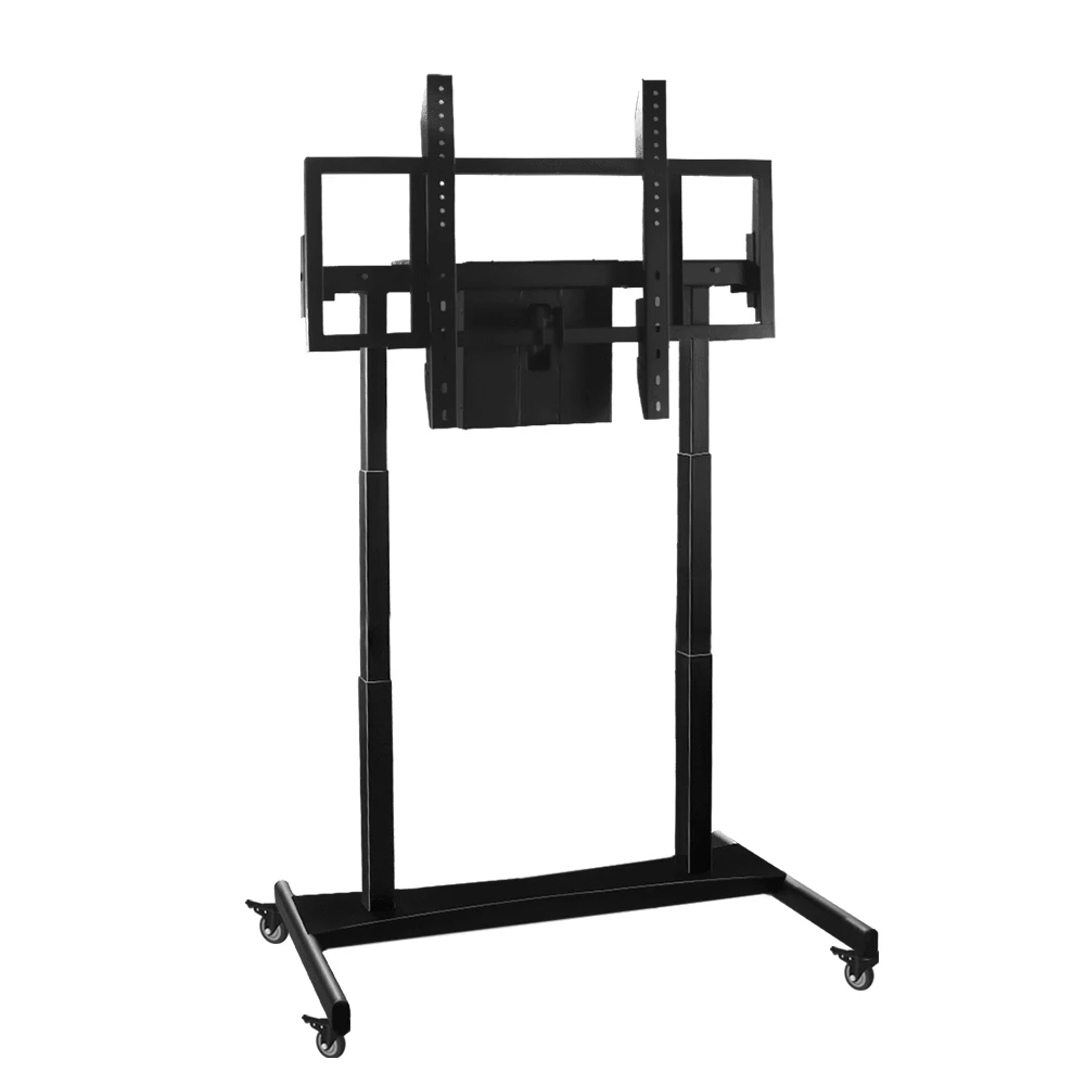 Modern Furniture Plasma Movable TV Rolling Display Stand Movable TV Cart With Camera and AV Shelf
