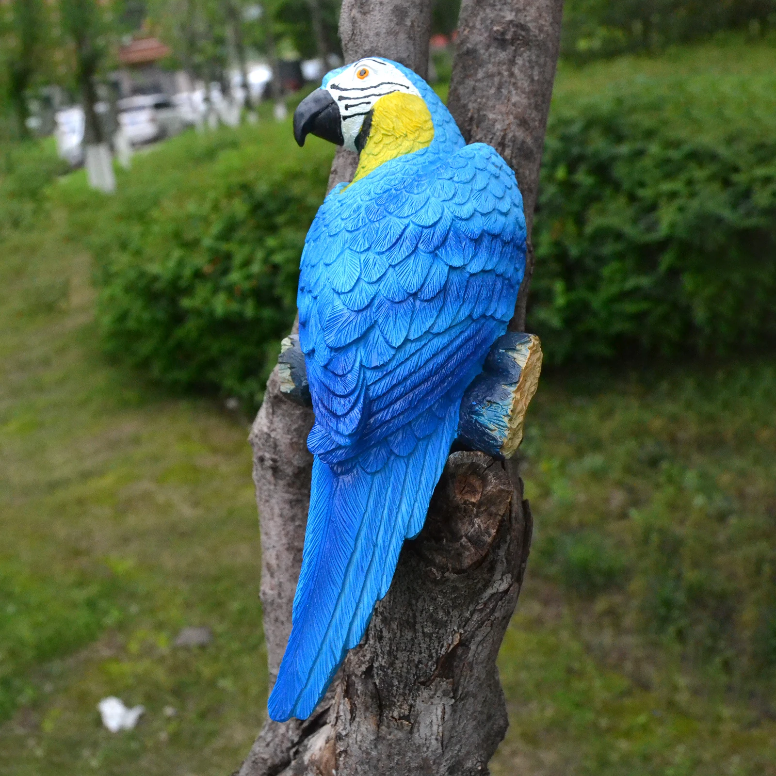 Fengzhi Factory Artificial Style Parrot Resin Statue for Garden Balcony Porch or Wine Cabinet Decorations