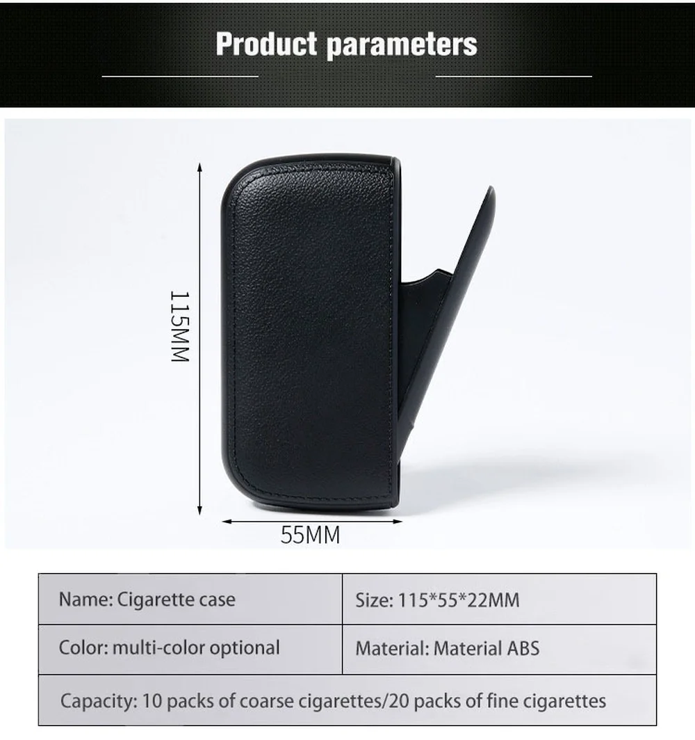 Cigarette accessories separate cigarette case Electronic lighter storage box lighter Leather cigarette case