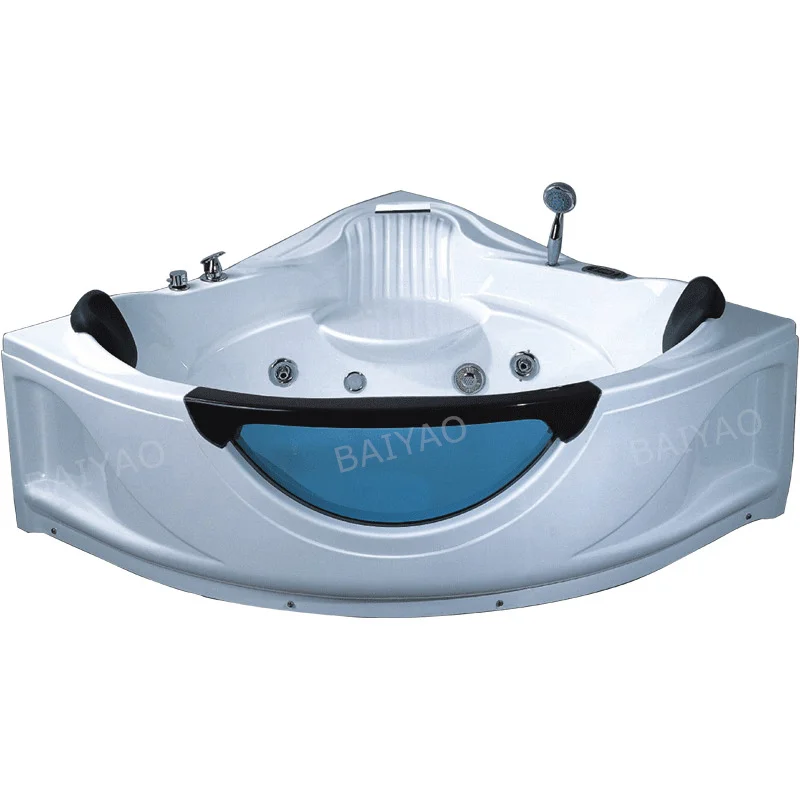 Ultimate Sale 2 Persons Whirlpool Massage Bathtub Indoor Acrylic Corner Jaccuzie Water Bath Spa