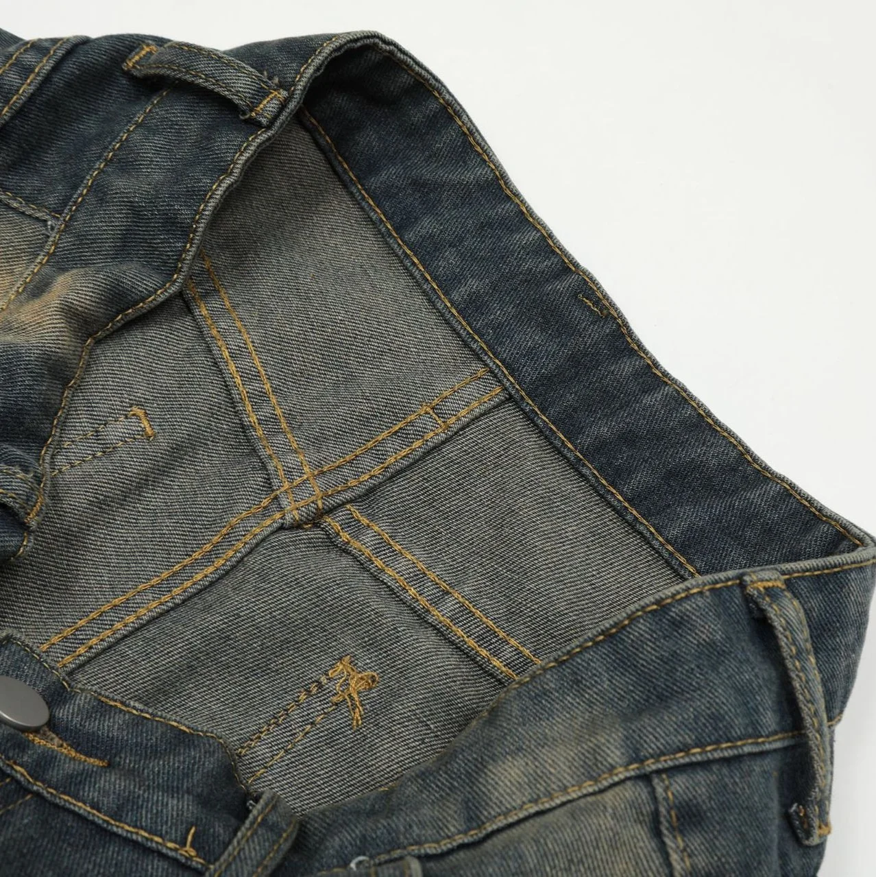 Explosive Models Millennial Style Retro Jeans High Street Style Baggy Optional Two-Tone Unisex Jeans