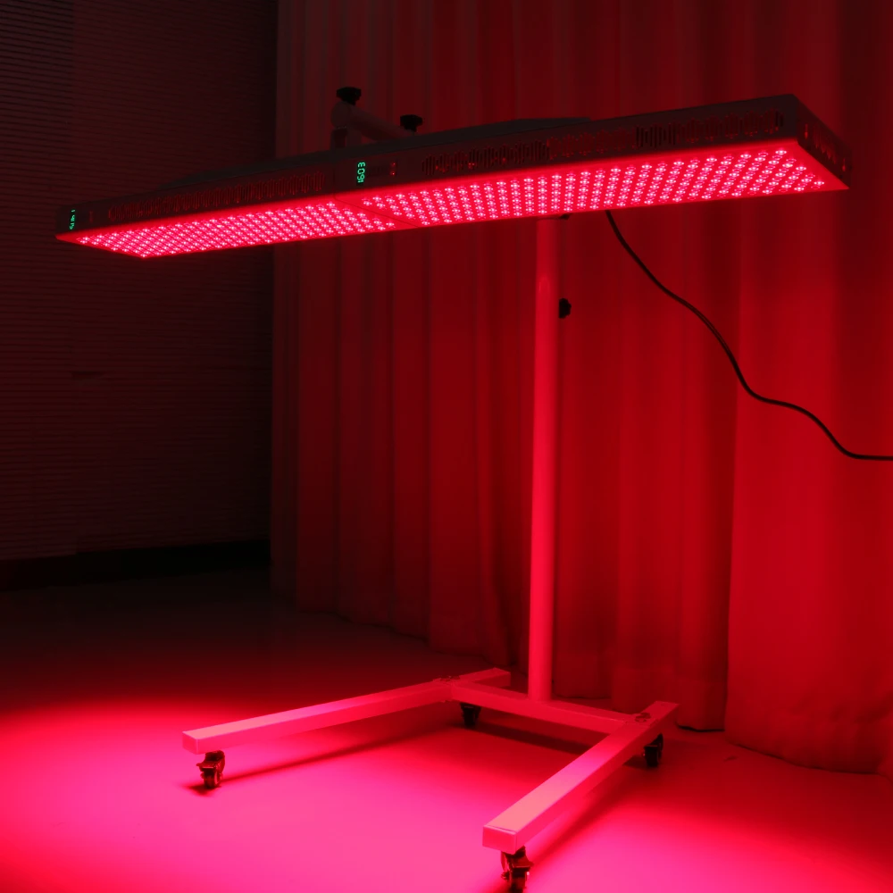 YOROSO HEAPRO1500X2pcs Led Near Infrared Red Light Therapy Lamp With Adjustable Horizontal Vertical Wheel Stand Rack