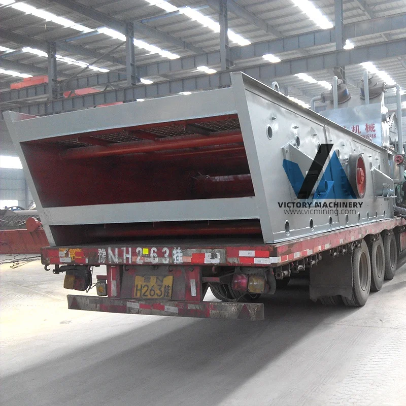High Efficiency New Linear Vibrating Screen Machine Ore Separator for Construction Industries