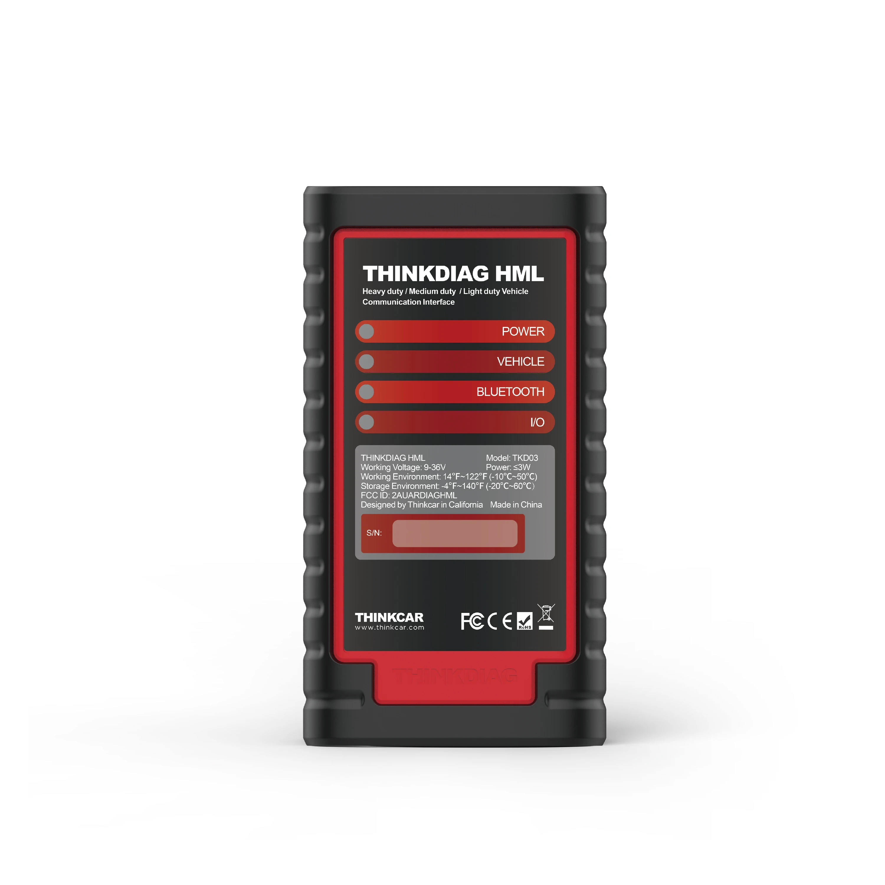 Thinkcar Heavy Duty Pack  ForTHINKTOOL Master  74+ Truck Brand OE-Level Diagnostics  13 Special Function USB Connect